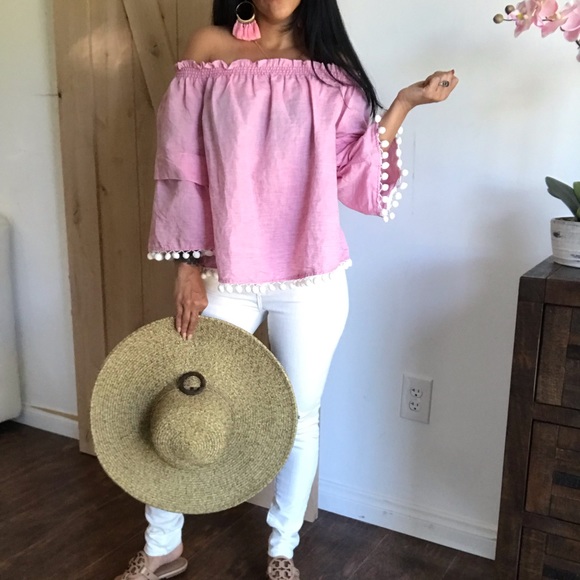 Ibiza off shoulder linen blouse - Picture 5 of 5